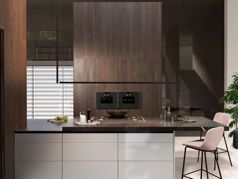 Cuisine LEICHT collection CONTINO avec aménagement contemporain